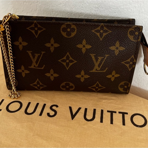 Louis Vuitton Monogram Mini Pouchette with Wristlet Chain and unbrand crossbody - Picture 14 of 16